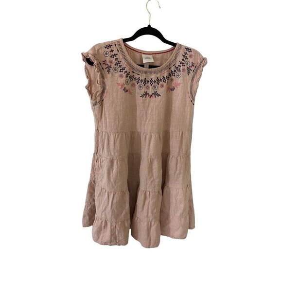 Knox Rose Women's Disty Pink Embroidered Aline Dress - Small - Picture 1 of 12